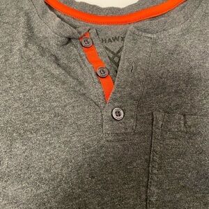 Hawk grey mens shirt casual Med
